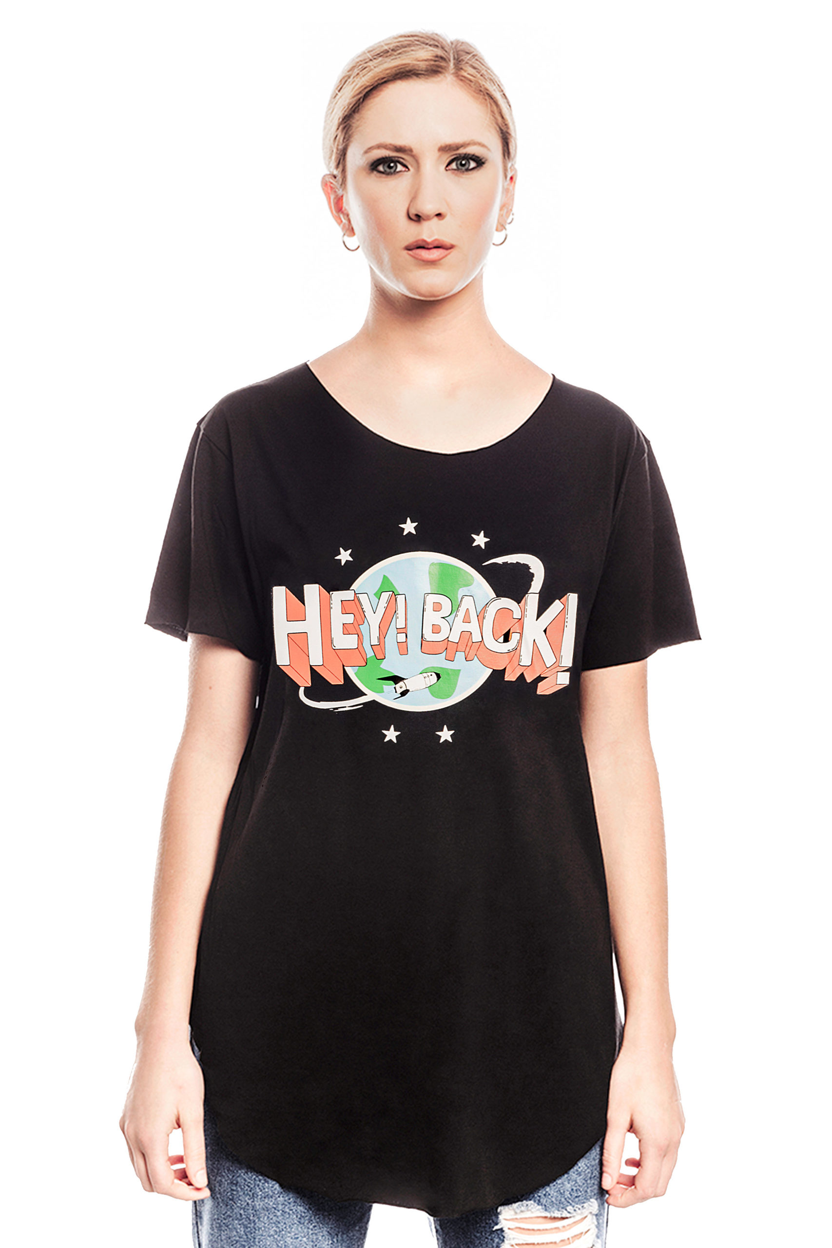 HEY! BACK! PLANET T-SHIRT WOMAN – Boyfriend Style – HEY! BACK! PLANET SUMMER17 COLLECTION
