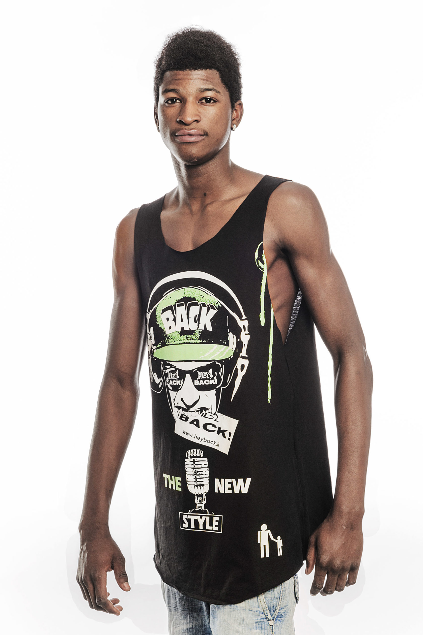 TANK TOP BLACK  THE NEW STYLE HEY! BACK! SUMMER COLLECTION