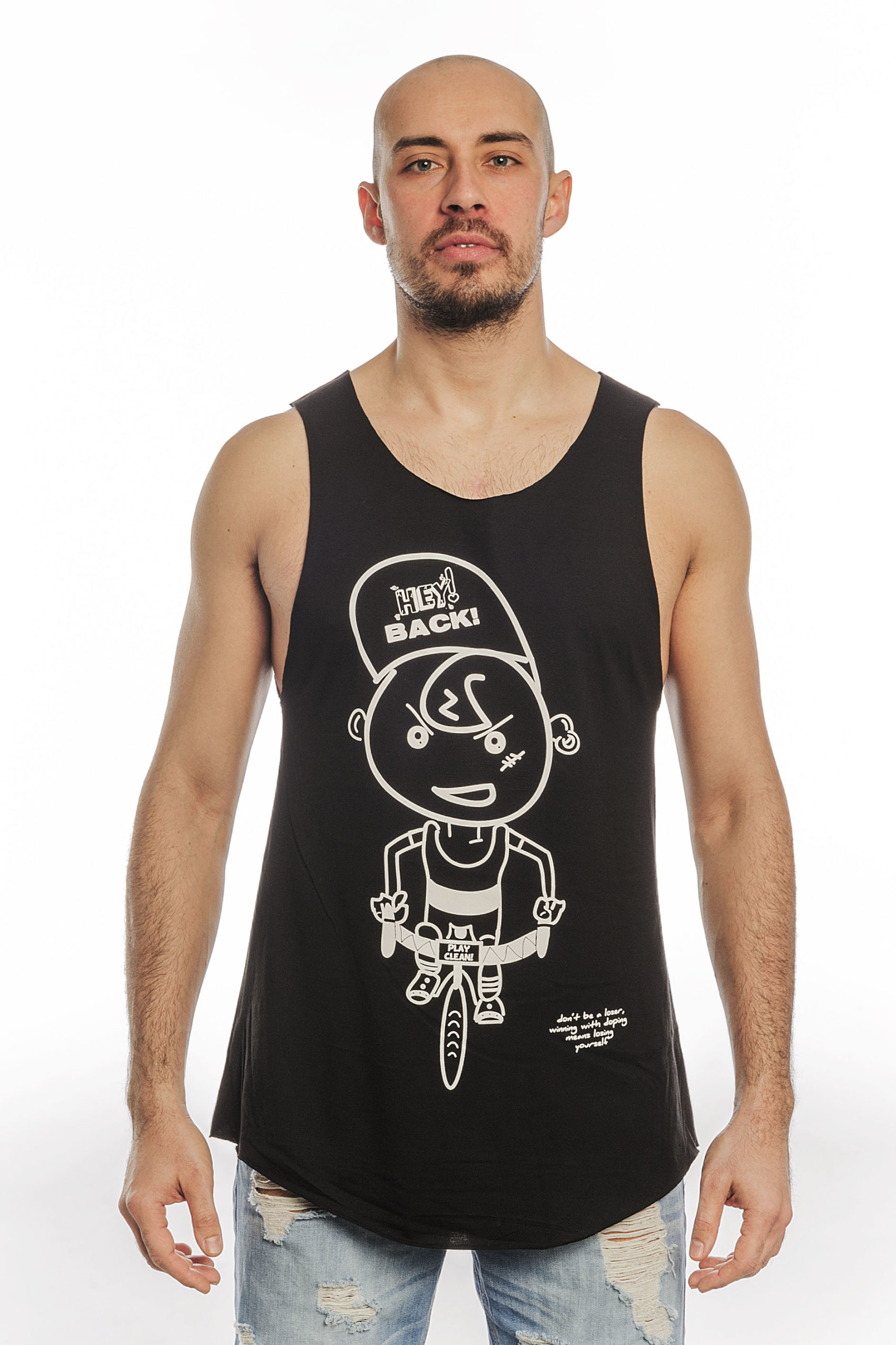 BLACK TANK MAN CYCLING HEY! BACK! SUMMER17 COLLECTION