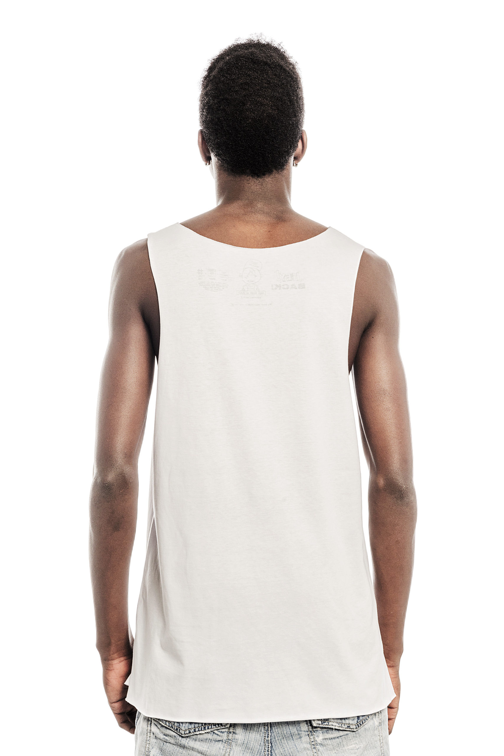 BACK WHITE TANK  SUMMER 2017 COLLECTION MAN