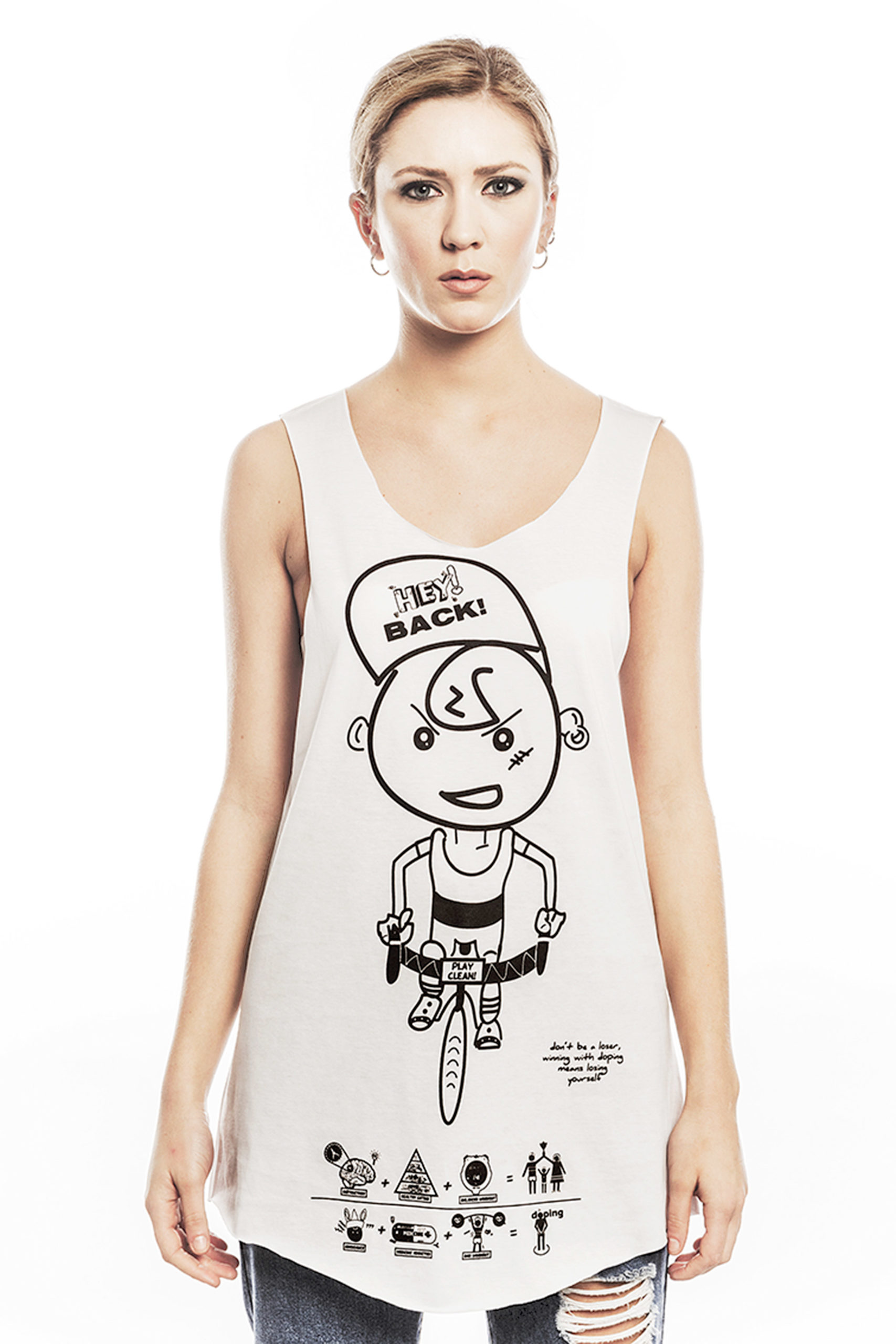 CYCLING TANK – Boyfriend Style – WOMAN HEY! BACK! SUMMER17 COLLECTION