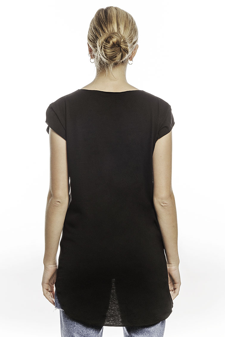 T-SHIRT NERA DONNA HEY! BACK! COLLECTION